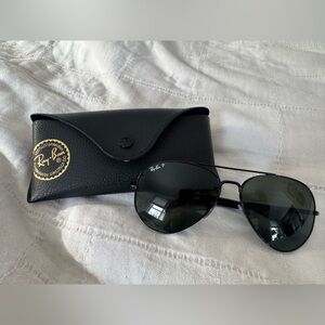 Ray-Ban Classic Black Aviators with Case